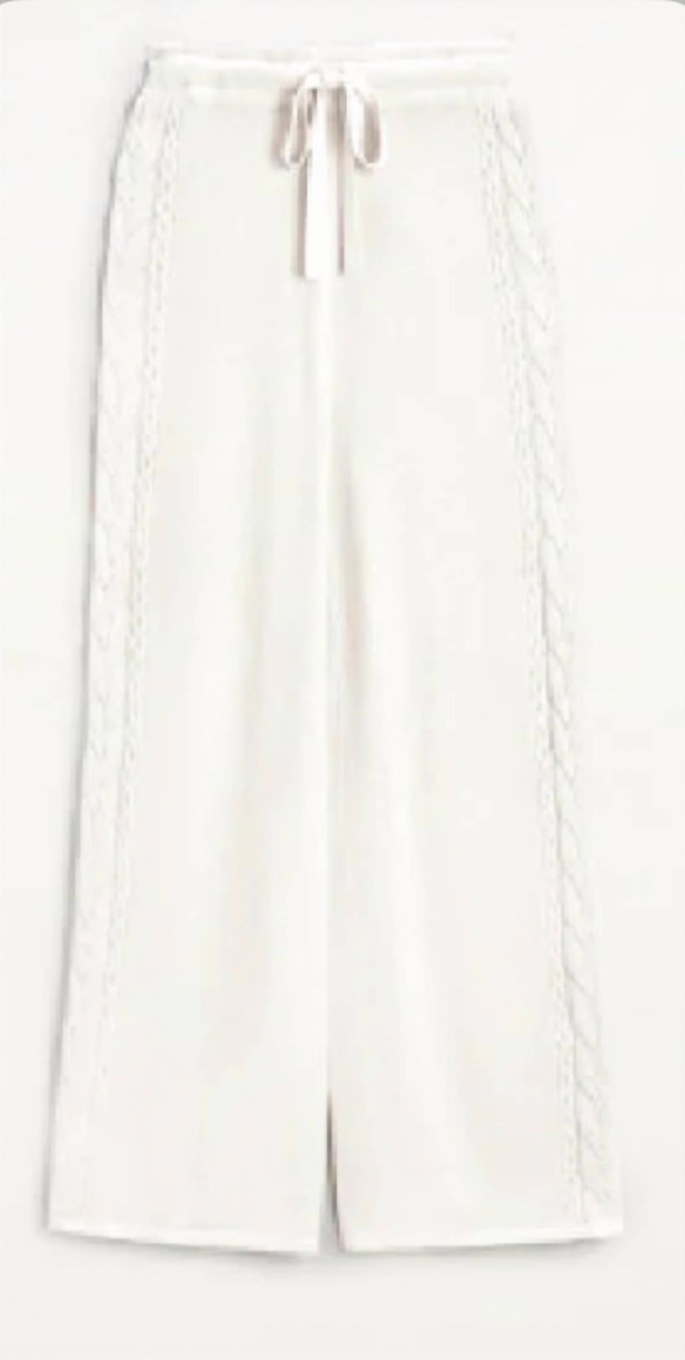 Billie Sweater Pant In Ivory - Ivory