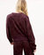 Corinna Pullover In Black Cherry Leopard