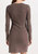 Forever Henley Mini Dress In Chocolate