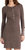 Forever Henley Mini Dress In Chocolate - Chocolate