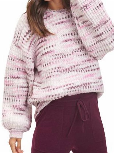 Splendid Space Dye Sweater In Black Cheery Multi product