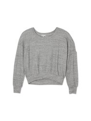Top Wedge Thermal Crop Sweater