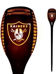 NFL Las Vegas Raiders Team LED Solar Torch