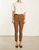 5 Pocket Ankle Pants In Dark Cognac - Dark Cognac