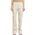 Women's Leather Drawstring Jogger In Chalk - Chalk