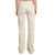 Women's Leather Drawstring Jogger In Chalk