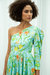 Aqua Kaner One-Shoulder Maxi Dress