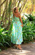 Aqua Kaner One-Shoulder Maxi Dress