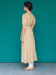 Audrey Cotton Puff Sleeves Dress