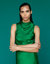 Eve Silk Dress In Green