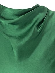 Eve Silk Dress In Green