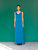 Sofia Silk Dress - Azure Blue