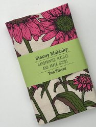 Echinacea Tea Towel