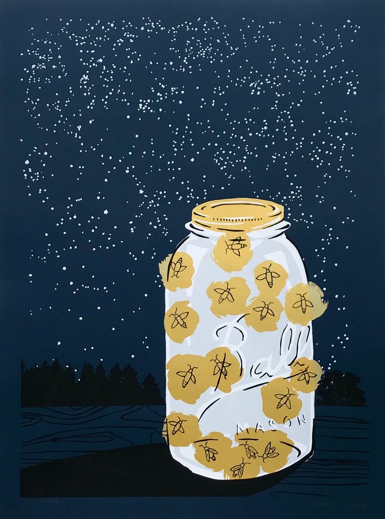 Fireflies Print