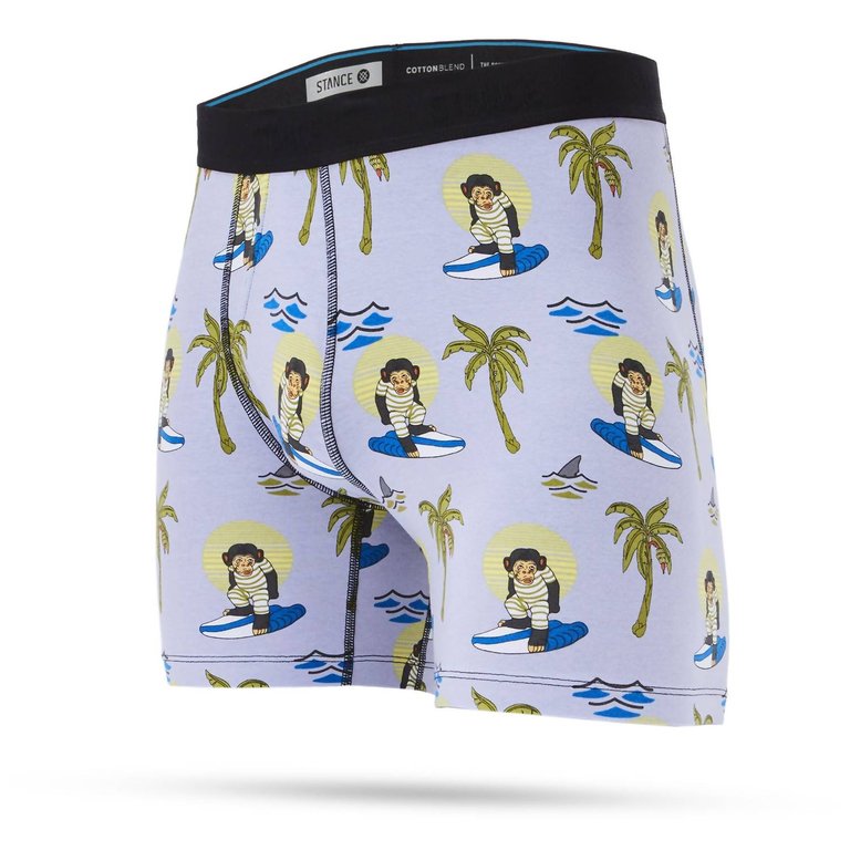 Men's Monkey Surfs Boxer Briefs In Blue - Blue