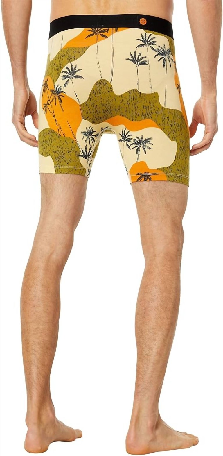 Men's Palmoflage Boxer Briefs In Tan