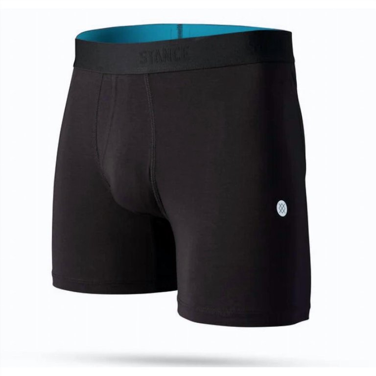 Men's Standard Boxer Briefs In Black - Black