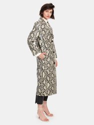 Mollie Snake Print Coat 