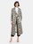 Mollie Snake Print Coat  - Beige Snake