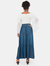 Hannah Denim Tencel Maxi Peasant Skirt