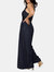 London V-Neck Halter Sleveless Wide Leg Jumpsuit