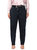 Women's Plus Size High Waist Curved Denim Trouser Pants