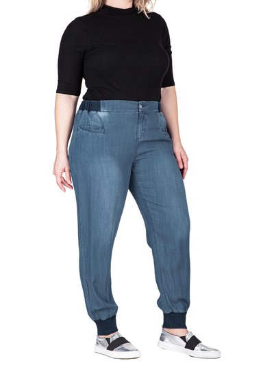 Standards & Practices Women's Plus Size Tencel Rib Cuffs Jogger Jeans product