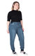 Women's Plus Size Tencel Rib Cuffs Jogger Jeans - 2319 Imperial