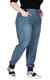 Women's Plus Size Tencel Rib Cuffs Jogger Jeans