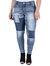 Women's Plus Size Patchwork Stretch Denim Premium Jeans