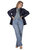 Women's Plus Size Straight Wide Leg Loose Fit Jeans