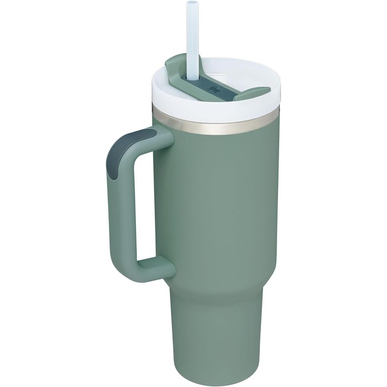 Steel Vacuum Insulated Tumbler With Lid And Straw