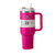 Steel Vacuum Insulated Tumbler With Lid And Straw - Cosmo Pink