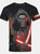 Star Wars Mens Force Awakens Kylo Ren Lightsabre Sublimation T-Shirt (Black) - Black