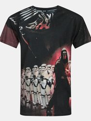Star Wars Mens Force Awakens Kylo Ren Sublimation T-Shirt (Black) - Black