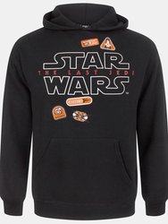 Star Wars Mens The Last Jedi Badges Hoodie (Black) - Black