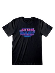 Star Wars Unisex Adult 80s Logo T-Shirt (Black)