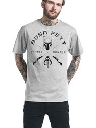 Star Wars Unisex Adult Boba Fett T-Shirt (Gray Heather)