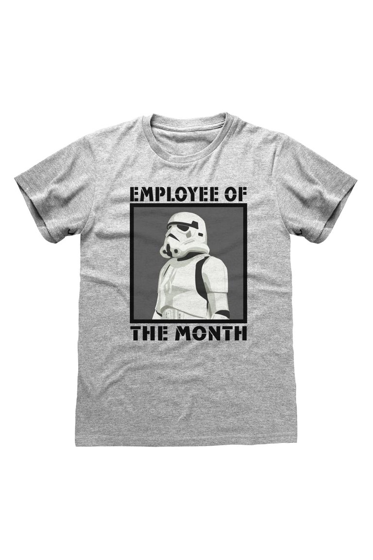 Star Wars Unisex Adult Employee Of The Month Stormtrooper T-Shirt (Gray Heather) - Gray Heather