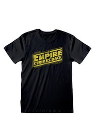 Star Wars Unisex Adult ESB Logo T-Shirt (Black) - Black