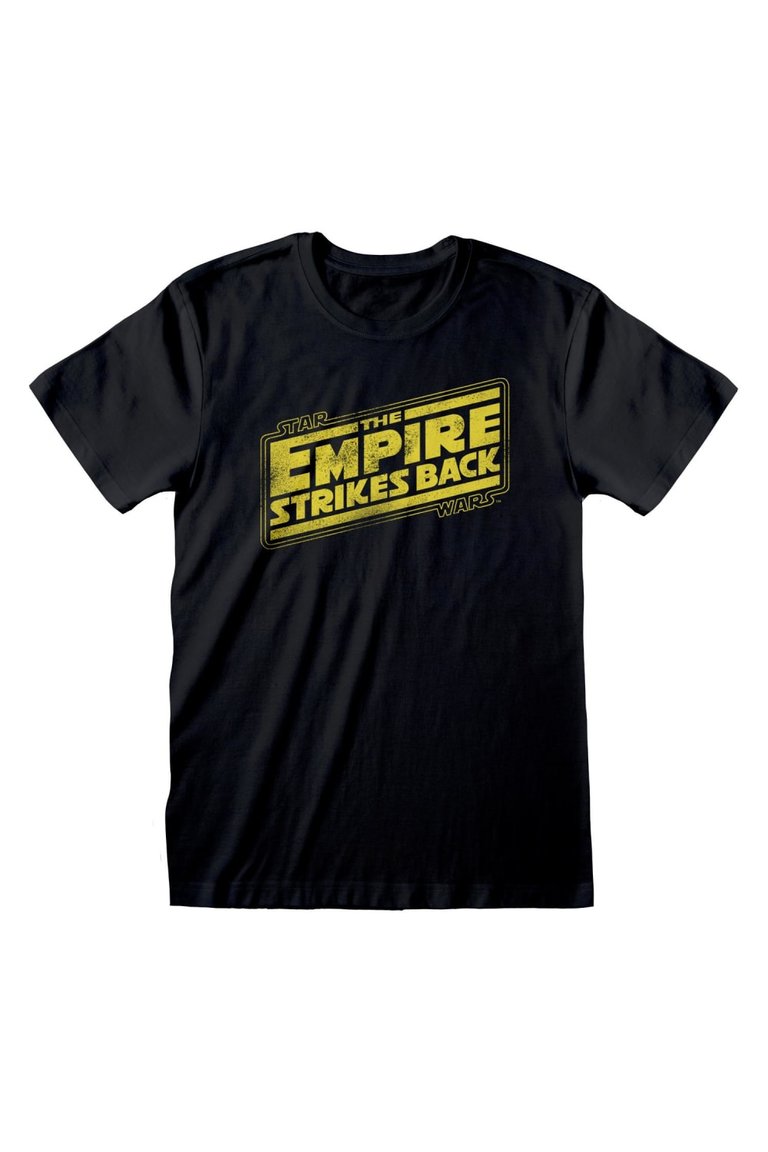 Star Wars Unisex Adult ESB Logo T-Shirt (Black) - Black