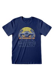 Star Wars Unisex Adult Tie Fighter T-Shirt (Blue) - Blue