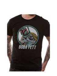 Unisex Adult Boba Fett T-Shirt - Black - Black