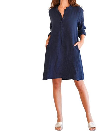 STARKx Dehab Midi Dress In Navy product