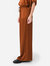 Wide Leg Pant In Rich Brown