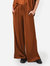 Wide Leg Pant In Rich Brown - Rich Brown