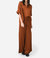 Wide Leg Pant In Rich Brown