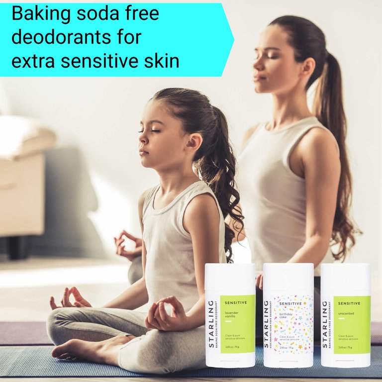 Sensitive | Aluminum Free Deodorant | No Baking Soda | Unscented