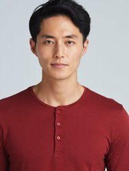 Henley Shirt - Burgundy