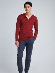 Henley Shirt - Burgundy